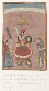 Durga és Hanuman istennő alkotó: Anonymous