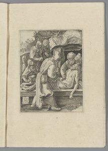 Graflegging De kleine Passie (sorozat címe) Krisztus szenvedése, a nürnbergi Albert Durer képmása (sorozat címe) alkotó: Anonymous