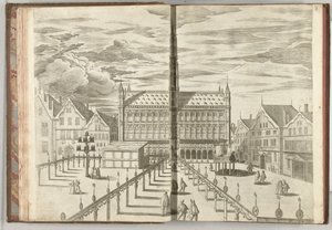 A Grote Markt a Hírességek Csarnokával, 1594 alkotó: Anonymous