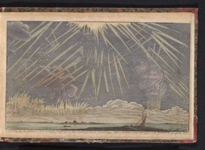 Égi jelenségek, 1729 A Seldtzame fény és égbolt képe, november 16-án este látható: 1729. Coenraadt Zumbach de Croesfeldt M.D. megfigyelése szerint. (cím a tárgyon) alkotó: Anonymous