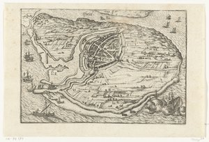 Den Briel térképe, 1572 alkotó: Anonymous