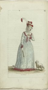 Divat és ízlés kabinet 1791, pl. IX alkotó: Anonymous