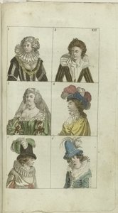 Divat és Ízlés kabinet 1791, pl. XII alkotó: Anonymous