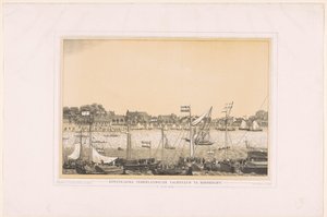 Királyi Holland Yacht Club Dordrechtben, 1848. június 10. (cím a tárgyon) alkotó: Anonymous