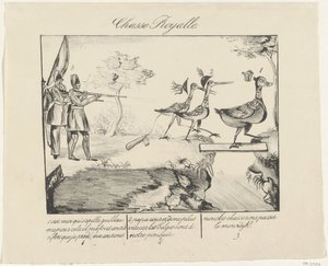 Királyi vadászat, 1830 Chasse Royalle (cím a tételen) alkotó: Anonymous
