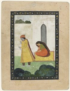 Krishna elhagyja Radhát alkotó: Anonymous