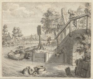 Kancsó és a vízforraló Illusztrációk tervei Jean de la Fontaine Fables című kötetéhez (sorozat címe) alkotó: Anonymous