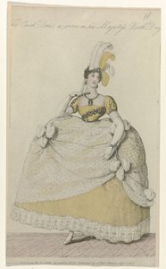 La Belle Assemblee, 1808. július 1., 32. szám: Az udvari ruha (...) alkotó: Anonymous