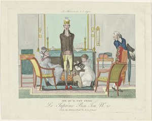 Le Supreme Bon Ton, The 8 Degree Thermometer, 1800-1815, No. 20: Igen, hideg van. alkotó: Anonymous