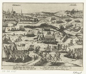 Nassaui Lajos elhagyja Bergent, 1572 alkotó: Anonymous