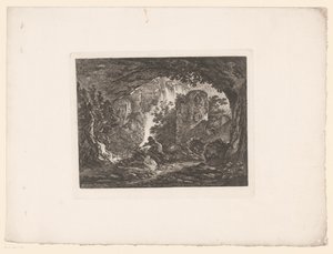 Kígyó elől menekülő ember Nyomatok Ignace Duvivier festményei után (sorozat címe) Differens Sujets graves et dessinés, Ignace du Vivier: d
