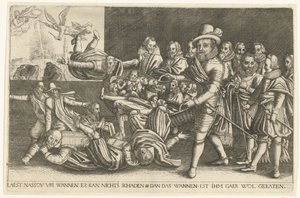 Maurits elválasztja a búzát a pelyvától, 1618 alkotó: Anonymous