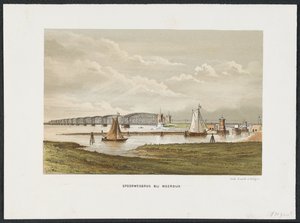 Moerdijk híd, 1871 Vasúti híd Moerdijknél (cím az objektumon) A fő vasúti hidak Hollandiában (sorozat címe) alkotó: Anonymous