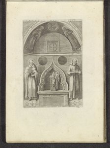 Nis met de heilige Franciscus en de heilige Dominicus Scènes uit het Venetiaanse Leven (sorozat címe) Habiti d