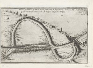 Omleggen van een bocht van een rivier A folyók hajózhatóvá tételének művészete, különféle módokon, más új találmányokkal és különféle egyéb titkokkal (sorozat címe) alkotó: Anonymous