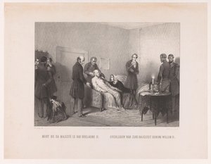Vilmos király halála II Mort de sa majesté le roi Guillaume II / Őfelsége II. Vilmos király halála (cím a tárgyon) alkotó: Anonymous