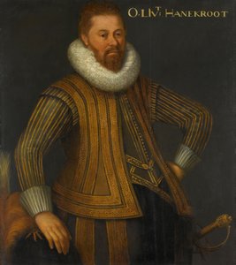 Eberhardt Hanekrodt (Evert Hanecrot), Ernst Casimir Nassau-i ezred kapitányának portréja alkotó: Anonymous