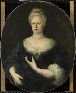 Elisabeth van Oosten (1660-1714) portréja. Abraham van Riebeeck felesége alkotó: Anonymous
