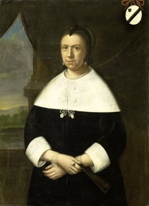 Maria Quevellerius (1629-64), Jan van Riebeeck első felesége vagy második felesége, Maria Scipio (kb. 1630-95) portréja alkotó: Anonymous