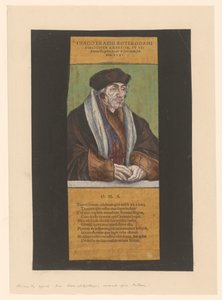 Desiderius Erasmus portréja Rotterdami Erasmus képe (cím a tárgyon) alkotó: Anonymous