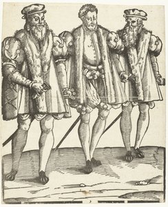 Gaspard, Francois és Odet de Coligny portréja alkotó: Anonymous