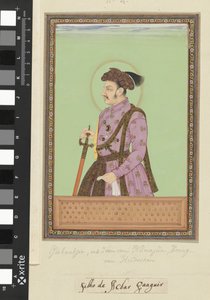 Jihangir Padshah, Humayun fiának portréja, aki apja után uralkodott Hindusztánban alkotó: Anonymous