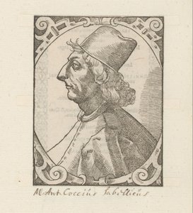 Marcus Antonius Coccius Sabellicus portréja alkotó: Anonymous