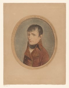 I. Bonaparte Napóleon, Fransen keizer portréja Bonaparte, a Francia Köztársaság első konzulja (cím a tárgyon) alkotó: Anonymous
