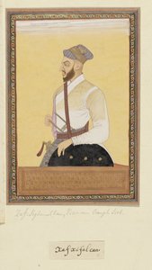 Saf-shikan kán portréja, aki Aurangzeb vezíre volt alkotó: Anonymous