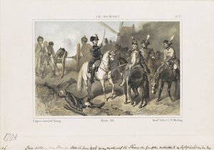 Vilmos herceg a fleurusi csatában, 1794 alkotó: Anonymous