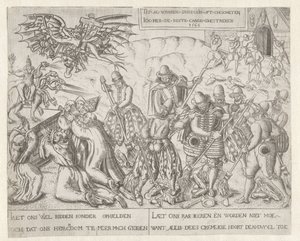 Protestáns „tiszta söprés” a katolikus egyházban A koldusok ikonoklászmája, 1566 alkotó: Anonymous
