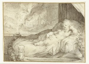 Putto feküdt a kanapén alkotó: Anonymous