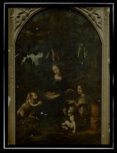 Leonardo da Vinci, Virgin on the Rocks, Louvre reprodukciója alkotó: Anonymous