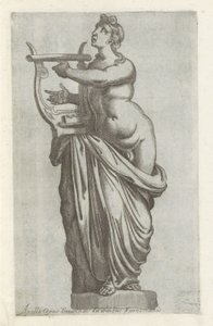 Apollo szobra Timanlidis Apollo-műve a farnézi palotában (cím a tárgyon) Antik szobrok Rómában (sorozat címe) Róma városának nyilvános helyeken látható ősi szobrainak ikonjai (sorozat címe) alkotó: Anonymous