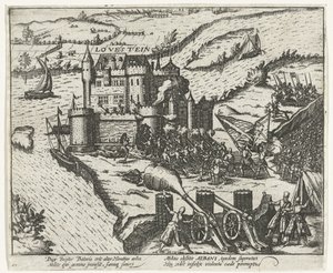 Loevestein kastélyát Herman de Ruiter foglalta el, 1570 alkotó: Anonymous