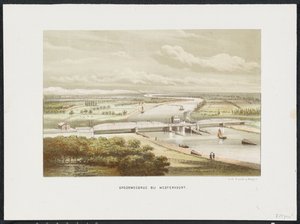 Vasúti híd Westervoortban, 1846 Vasúti híd Westervoortban (cím az objektumon) A fő vasúti hidak Hollandiában (sorozat címe) alkotó: Anonymous