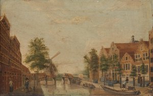 A Brouwersgracht Amszterdamban alkotó: Anonymous