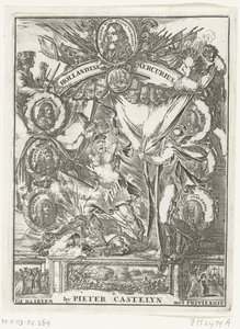 Az 1673. évi holland Merkúr címlapja (cím a tárgyon) alkotó: Anonymous