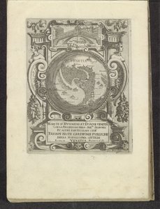 Titelprint met plattegrond van Venetië Scènes uit het Venetiaanse Leven (sorozat címe) Habiti d