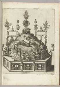 Jelenet Apollónnal a Parnassuson, 1594 alkotó: Anonymous