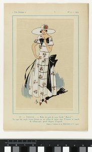 Nagyon párizsi, 1923, 5. sz.: 17.- SZÉNSÉG. - 1. Fátyol ruha... alkotó: Anonymous