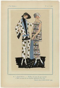 Nagyon párizsi, 1923, 5. sz.: 9.- SANS-SOUCI. 1. Jersey öltöny... alkotó: Anonymous