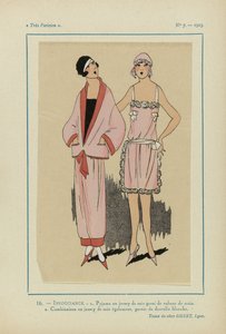 Nagyon párizsi, 1923, 7. sz.: 16.- FIGYELMEZTETÉS. - 1. Pizsama selyemdzsörzében... alkotó: Anonymous