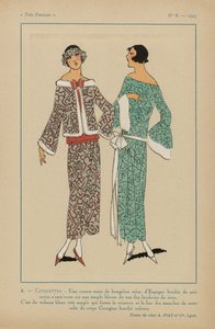 Nagyon párizsi, 1923, 8. sz.: 4. - KOKETTEK. / Egy rövid kabát... alkotó: Anonymous