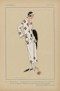 Nagyon párizsi, 1923, 8. sz.: 7.- WANG-TAÏ. - Ez a selyem damaszt... alkotó: Anonymous