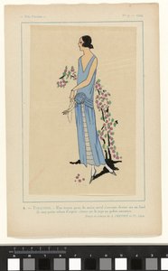 Nagyon párizsi, 1923, 9. sz.: 4. - TÖRKIZ. - Egy keskeny moire burok... alkotó: Anonymous