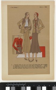 Nagyon párizsi. Divat, elegáns, elegancia Nagyon párizsi, 1931, 6. sz.: 2. - Bájos sportruha... alkotó: Anonymous