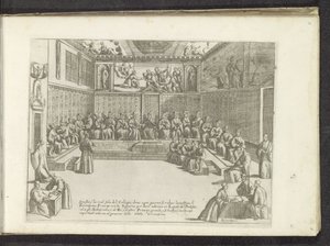 Vergadering in de Sala del Collegio Scènes uit het Venetiaanse Leven (sorozat címe) Habiti d
