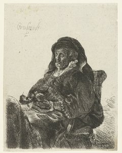Özvegy fekete kesztyűvel Rembrandt anyja özvegyként alkotó: Anonymous