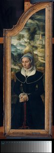Triptichon szárnya Elisabeth Canneel portréjával alkotó: Anonymous